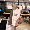Для чехла Poco X3 Pro Чехол с бабочкой и сердцем из мягкого жидкого силикона Полная защита Чехлы для Xiaomi Poco X3 NFC Чехол для Poco X3 PocoX3