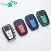 AUTO Leather TPU Car Key Cover Case Shell Fob For Toyota Prius Camry Corolla C-HR CHR RAV4 Prado 2018 Accessories
