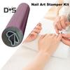 6Pcs Nail Art Stamp Pen Set Easy To Use DIY Gel Nail Pens for Beautiful Flower Patterns Nail Stamping Polish Printer Kit for Manicure