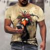 New Summer Men's Fashion T-shirt Personality Chaos Caused by Dogs Printed Men's T-shirt Top