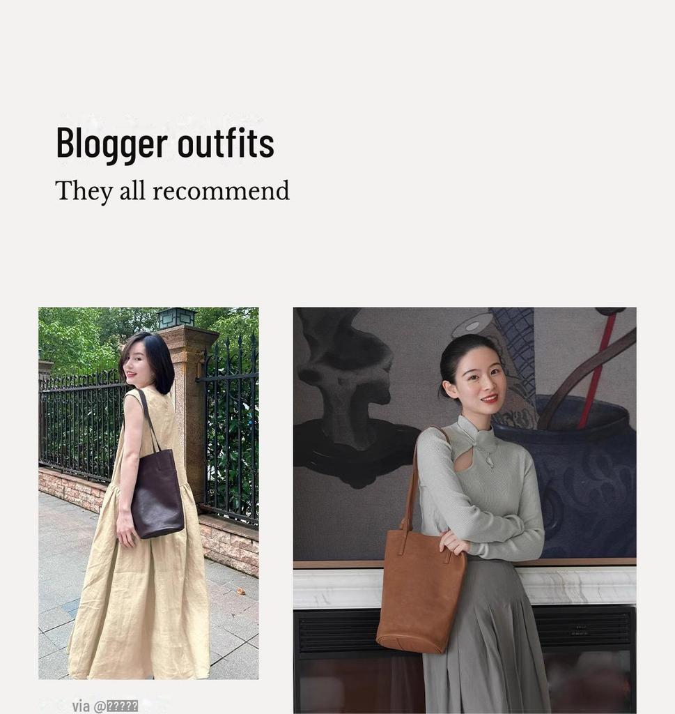 Сумка на плечо из кожи с меховым цветком - Ретро-кожа растительного дубления