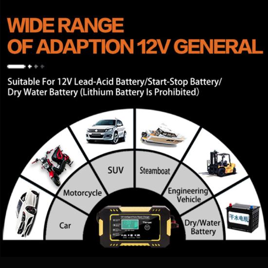 Автомобильное зарядное устройство с сенсорным экраном, интеллектуальное, простое в использовании, хорошая изоляция, ЖК-дисплей, быстрая зарядка, автомобильное зарядное устройство