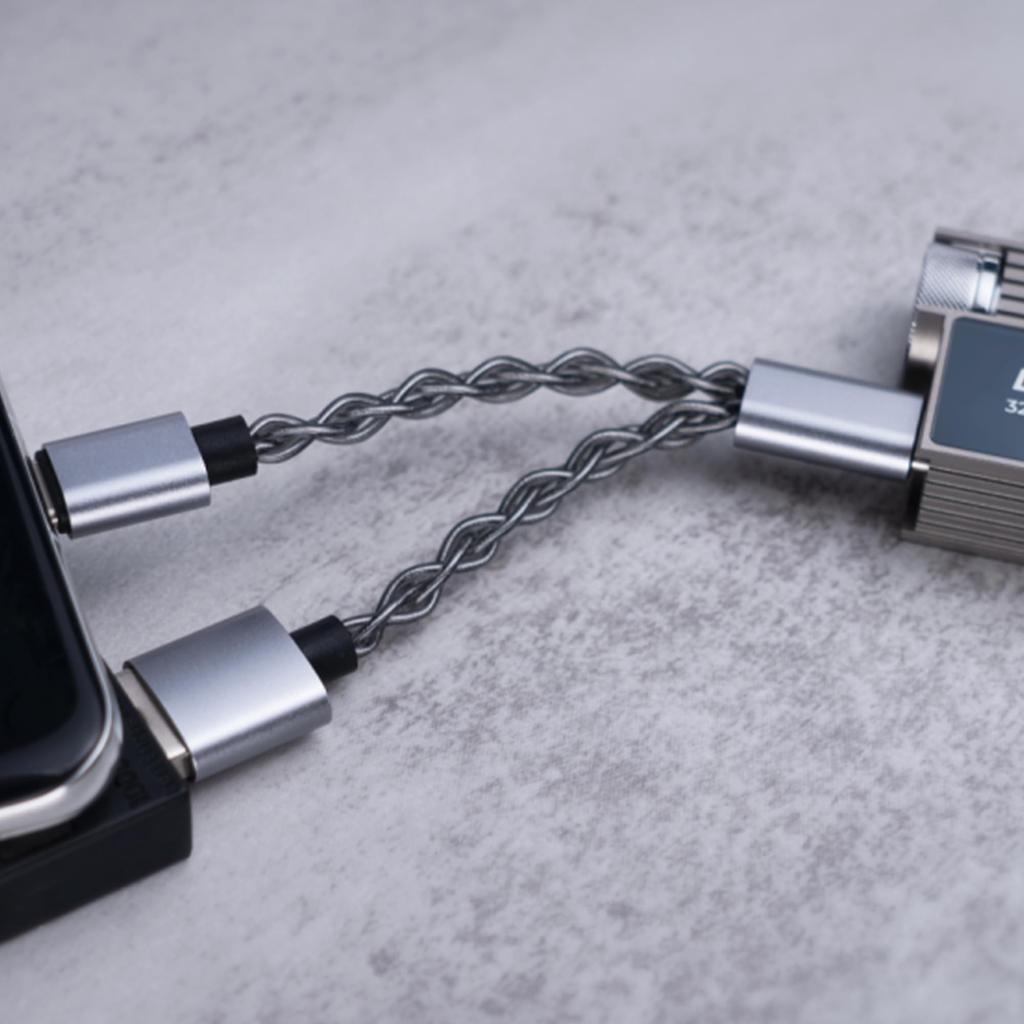 IBasso Audio CB19 iBasso Audio Отдельный кабель питания OTG USB-Type C Dongle DAC Блок питания Адаптер Прочный портативный усилитель ЦАП с серебряным покрытием