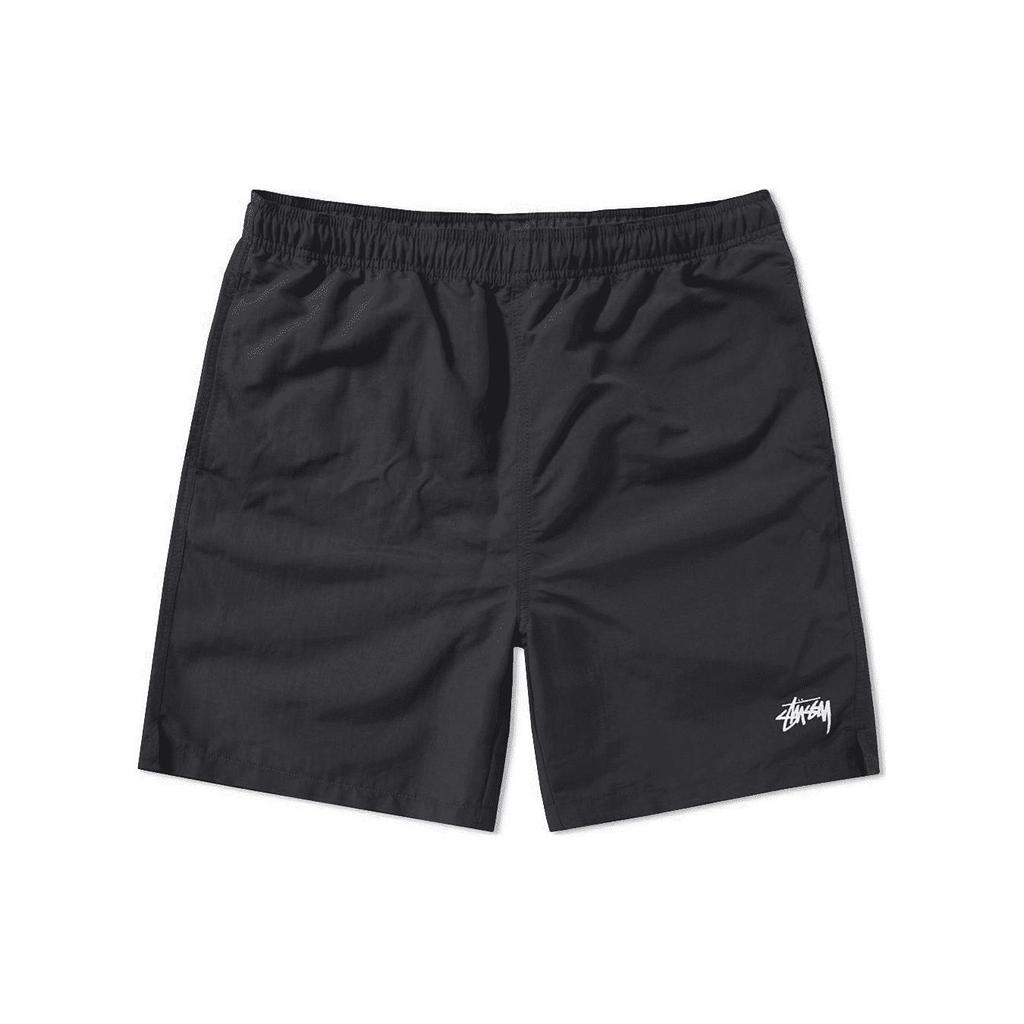 Stussy Шорты мужские повседневные прямые с принтом логотипа, американская винтажная мода, Черный 113093