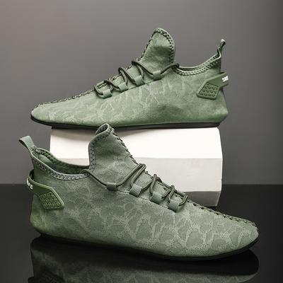 YRZL Мужская обувь Простой дизайнерский повседневный Мягкая подошва Шнуровка Дышащая Удобная Комнатные домашние тапочки Обувь для ходьбы Мужская