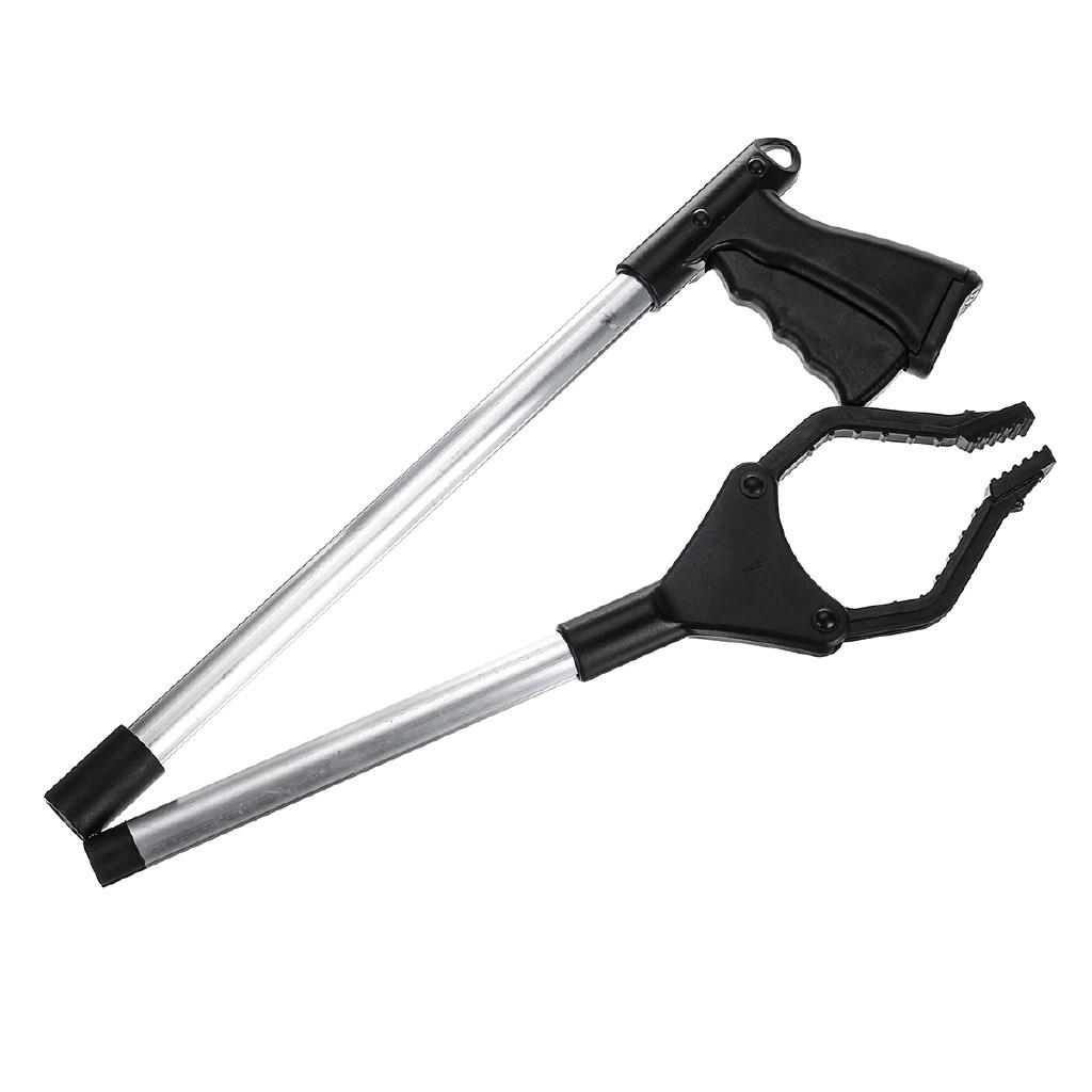 Захват для мусора Инструменты для санитарии Зажим Присоска Коготь Ручные плоскогубцы Черный+Серебристый Складной Захват для мусора