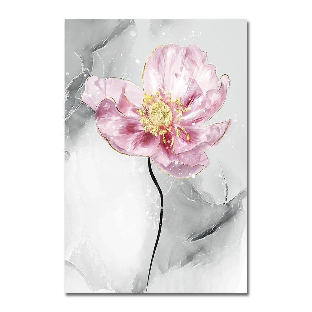 Скандинавские цветы, скандинавские постеры, декоративная живопись, абстрактные принты на холсте Cuadros, настенные художественные картины для гостиной, без рамки