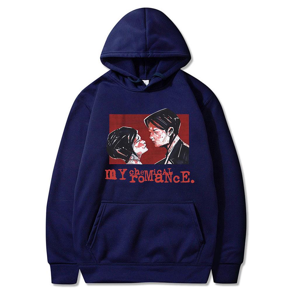 Худи My Chemical Romance мужские женские для Sweet Revenge Панк Готика Винтажные толстовки с капюшоном Повседневные с длинным рукавом Пуловеры