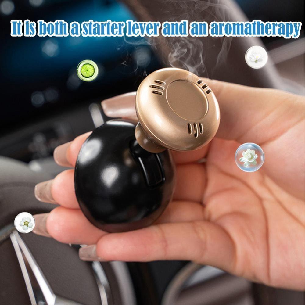 Декоративная крышка кнопки запуска Нажмите, чтобы запустить автомобильный джойстик Стартер Автомобильный ароматизатор Украшение