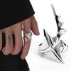 Cyberpunk Alien Irregular Ring Unisex Hip-hop Exaggerated Opening Rings Carnival Jewelry Accessories Xmas Gift