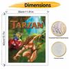 Disney oil painting painting art Tarzan forest jungle scenery handmade diy painting home decoration gift