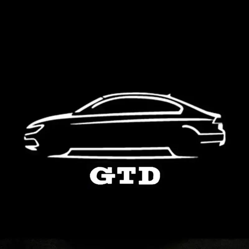 ZDFVU1 2Pcs Car Door Welcome LED Projector Laser Logo Door Light for VW Golf 5 6 7 GTD Tiguan Arteon BORA Passat EOS Touareg
