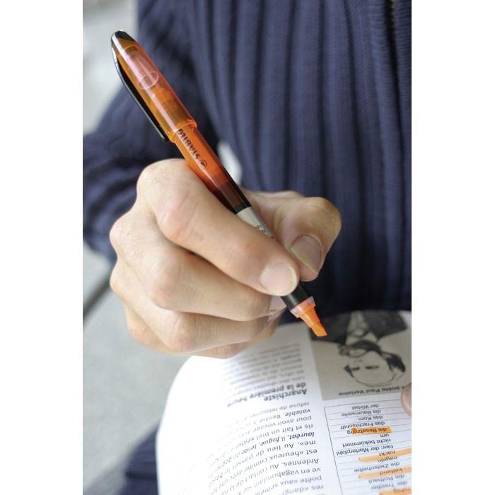 Surligneur - NAVIGATOR - Pte Biseautée - Rose - Mixte - 2 Épaisseurs De Trait