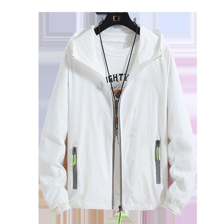 Светоотражающая куртка от солнца на молнии – Мужская одежда для рыбалки на открытом воздухе и с принтом логотипа для пар