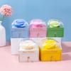 Macaron Color Series Rose Jewelry Box Sponge Core Floral Gift Box Jewelry Display