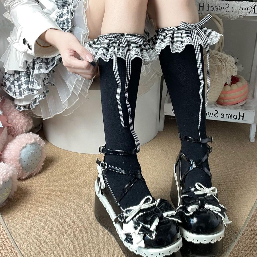 Japanese Sweet Lolita Knee Socks With Antibacterial And Antiodor Features For Teen Girls