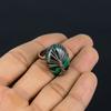 Древо Жизни Малахит Драгоценный Камень Медная Проволока Обернутое Ювелирное Кольцо Ручной Работы Для Женщин Все Размеры