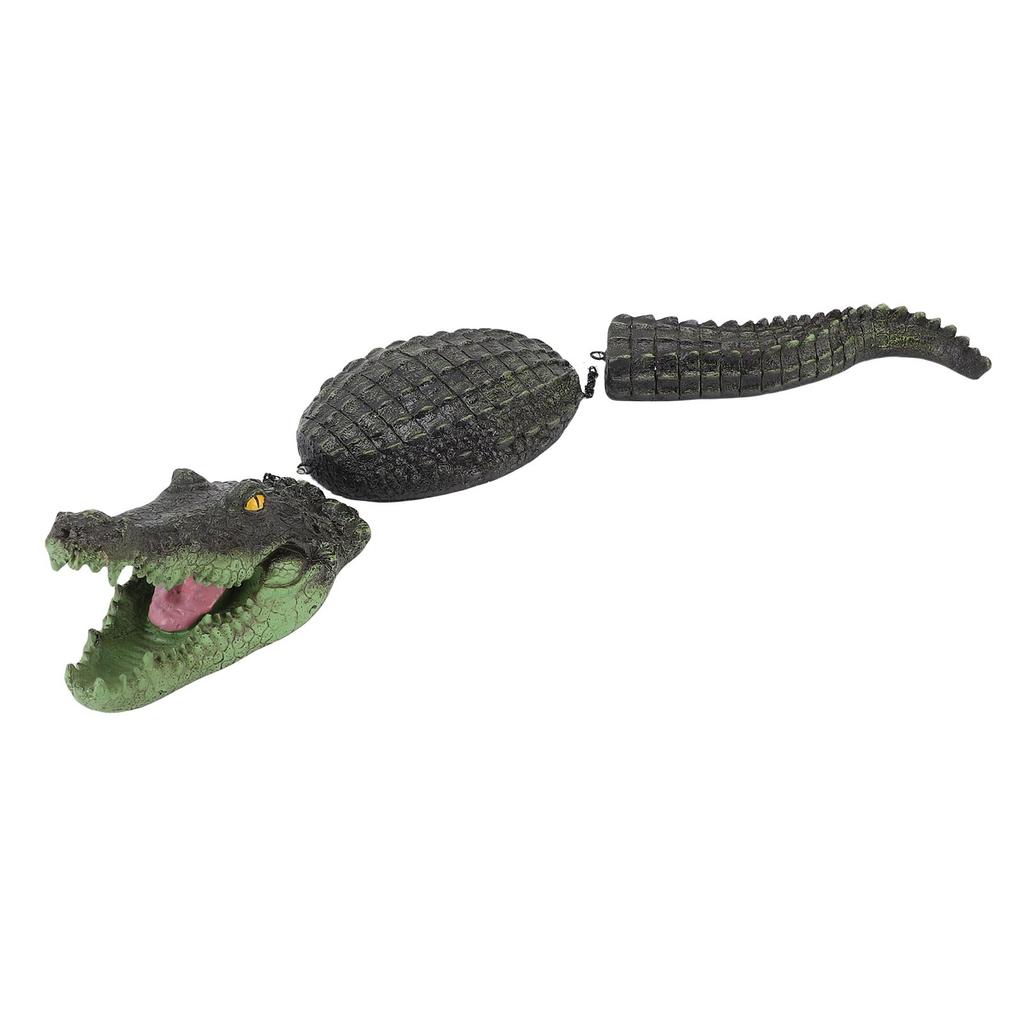 3 Segment Floating Alligator Decoy Floating Artificial Alligator Pool Statue for Pond Outdoor Yard Decoration