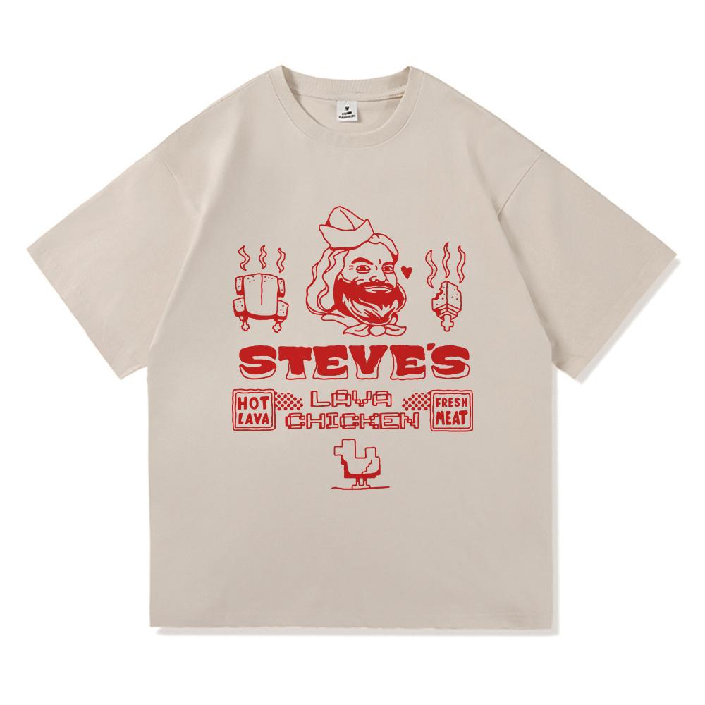 Funny Steve's Lava Chicken T Shirt 2025 Fashion Men/women Clothing Harajuku High Quality Tops Cotton Clothes Days Gifts Tshirts