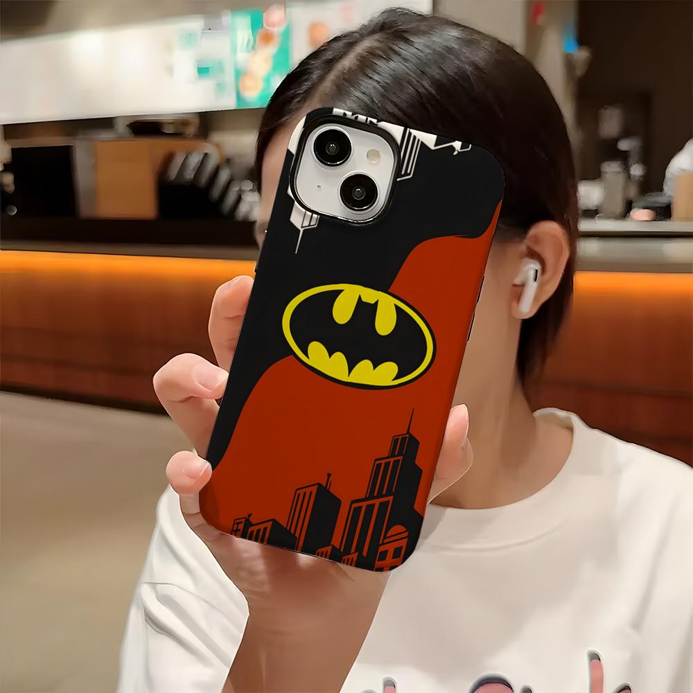 Cool B-Batmans Logo Phone Case For Iphone 16 Pro Max 15 13 14 12 11 14 Pro Max 15 Pro Max Two-in-one Cover