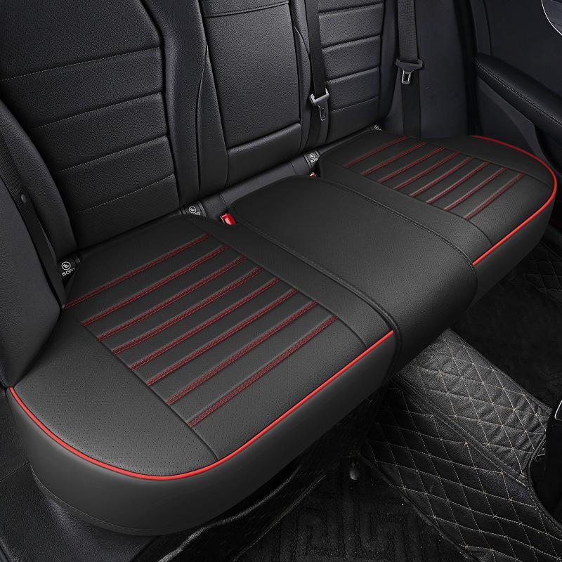 Комплект кожаных чехлов для автомобильных сидений 3D, цельный, без спинки, дышащий, универсальный, подходит для всех сезонов, маленький размер