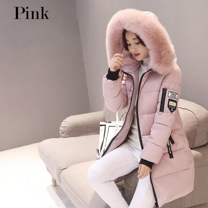 Women's Winter Jacket Coats Simple Generous Fashion In The Long Section of The Cotton Outerwears Large Size Slim Female Cotton Youthful Woman Clothes