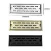 Floor Drain Hair Catcher Bathroom Shower Drain Kitchen Toilet Waste Grates Anti-Odor Long Linear Drainage Brushed Gold Black