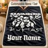 Flannel BlanketRammstein Custom Name Text Personalized Soft Warm Throw Blanket Home Decor Gift