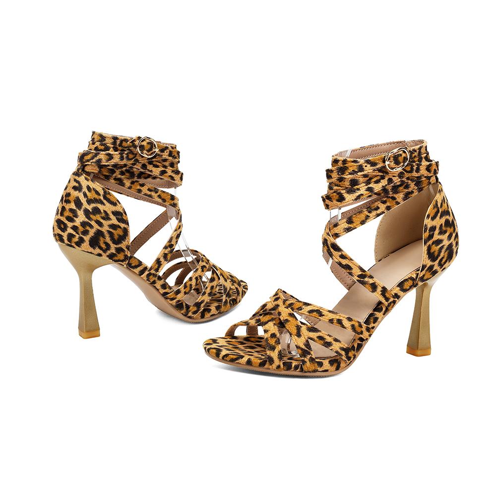 Sexy Women Gladiator Sandals Ankle Strap High Thin Heels Lady Nightclub Shoes Large Plus Size 43
