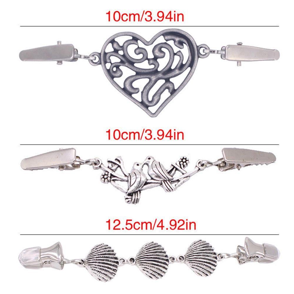 Charm Gift Winter New Shawl Brooch Duck Clip Clasps Sweater Blouse Pin Cardigan Clip