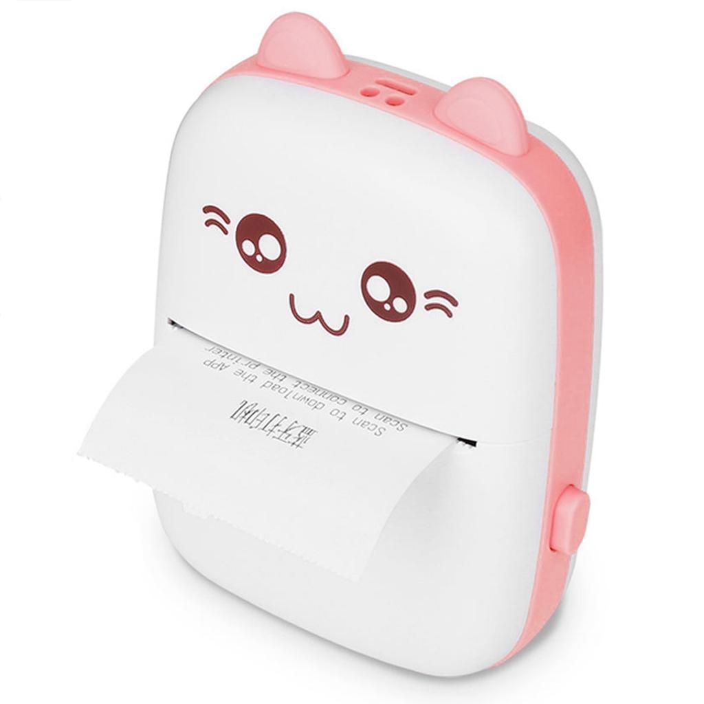 Mini Photo Printer for Bluetooth Wireless High Resolution Peripage Pocket Mobile PhonePink