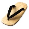 Edoten Geta Made In Yellow Tatami Black Size L Sandals, Japan, Mat, Straps, Double-Ply Sole,