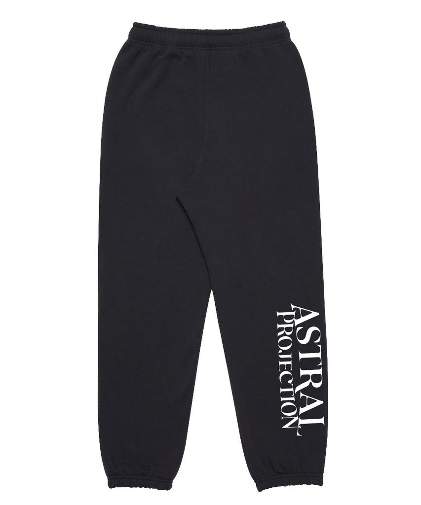 ASTRAL PROJECTION Lettering Logo Comfortable Training Sweat Jogger Pants_Charcoal
