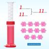 48 мл, 11 шт., гель для туалета, 6 ароматов, удаление пятен, освежитель воздуха, форма цветка, очиститель для унитаза, штамп, принадлежности для ванной комнаты