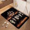 Rammstein Fiery Industrial Metal Band Theme Rug Soundproof Shockabsorbing Carpet For Bathroom Kitchen Home Party Decor Valentine'S Day Gift