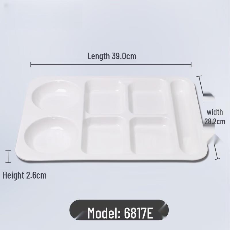 Wuhe Melamine Five-Compartment Bento Tray