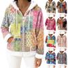 Women's Casual Fashion Long-Sleeved Zip-Up Fleece Hooded Cardigan