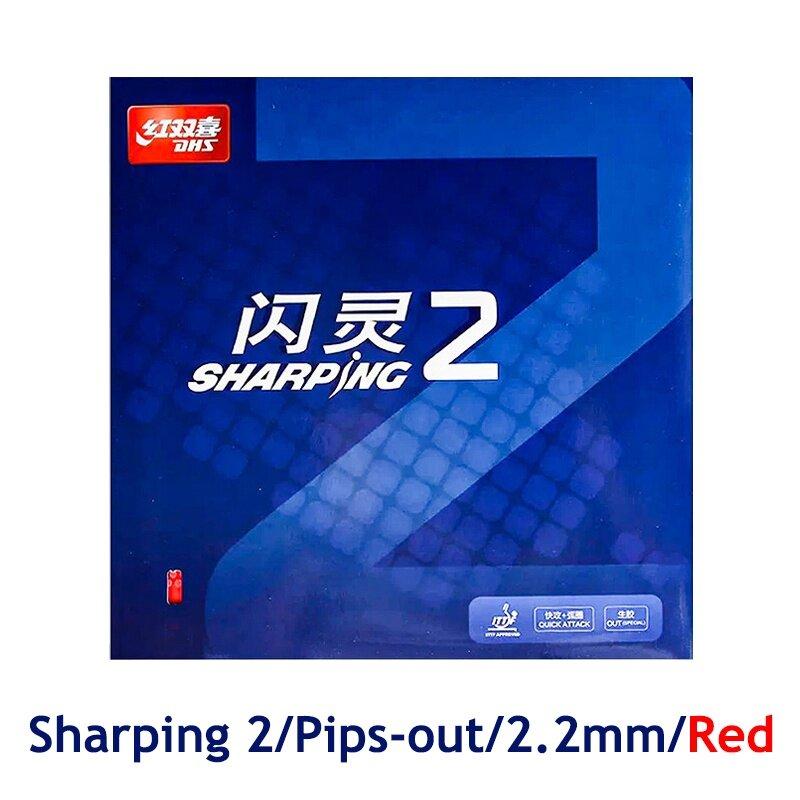 Оригинальная резина для настольного тенниса DHS Sharping, шипы, специальная ракетка для пинг-понга, сырая резина, быстрая атака для нападающего игрока