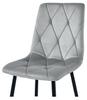 Libra Chair - Silver-Gray Velvet / Black Legs X 1