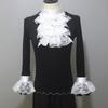 Wrist Cuffs Detachable Jabots Victorian Collar Ruffled Yarn Jabots Neck Collar Adults Stage Party Victorian Ornaments