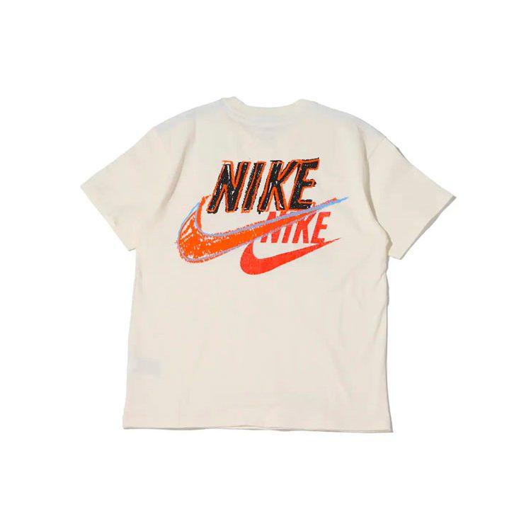 Nike T Shirts Men's White Crew Neck Moderate Straight Fit DO6369-133