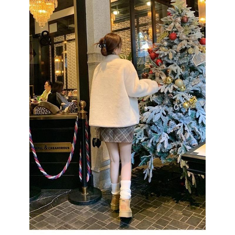 Женский осенне-зимний однотонный кардиган на пуговицах с длинным рукавом, модный повседневный свободный жакет-топ с флоком