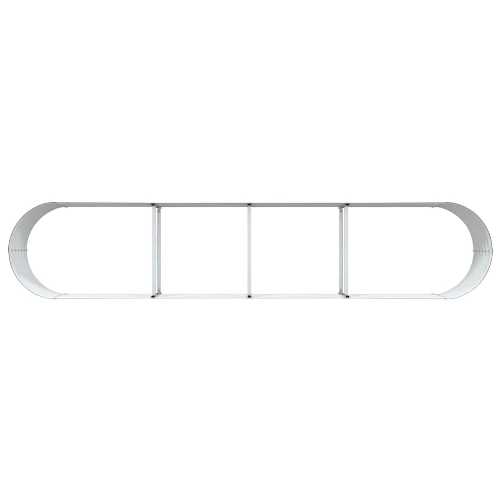 Elevated Planter Box Brown 400 x 80 x 44 cm Steel