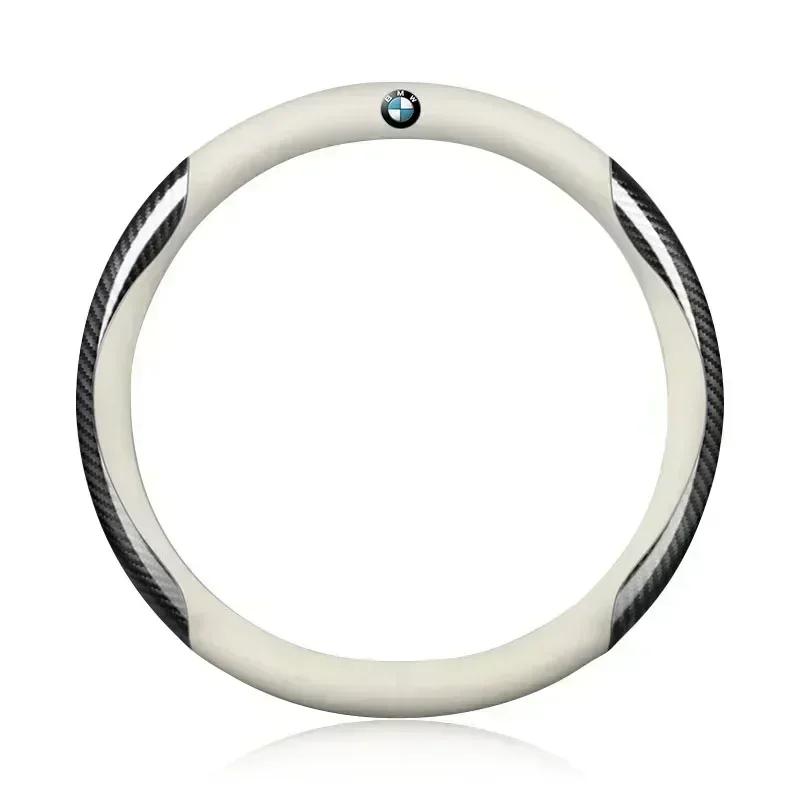 Кожаная карбоновая накладка на руль автомобиля Автотовары Для BMW X5 X1 X3 X6 1 3 5 6 7 Серии GT E84 E83 E70 F15 E71 F16 E87 F20