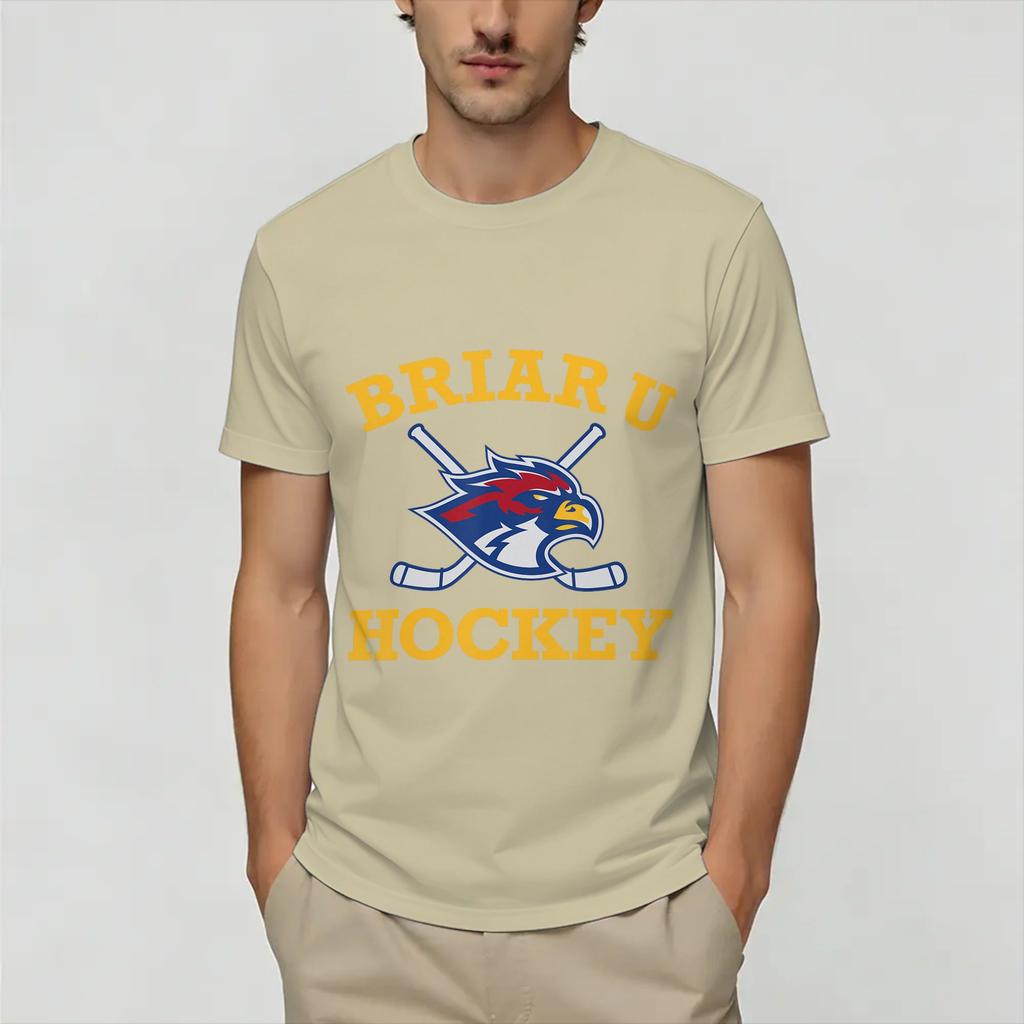 Повседневная футболка Briar U Hockey Off Campus для унисекс, с круглым вырезом, 100% хлопок, с коротким рукавом, идея для подарка, одежда
