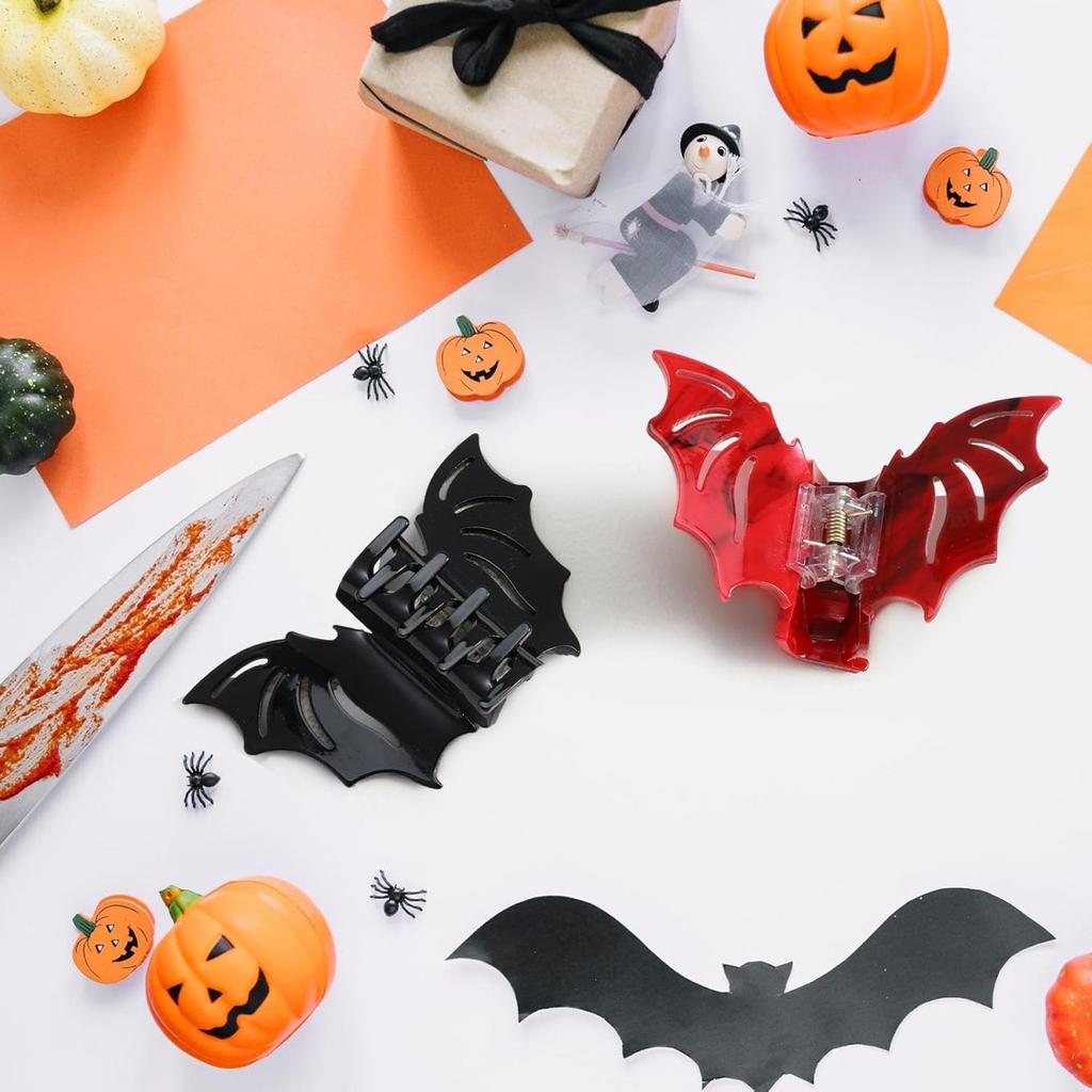 Хэллоуин Зажим-краб Летучая мышь Забавная заколка Женская заколка для волос Заколка для волос Украшение для вечеринки Зажим для хвостика Аксессуары для волос