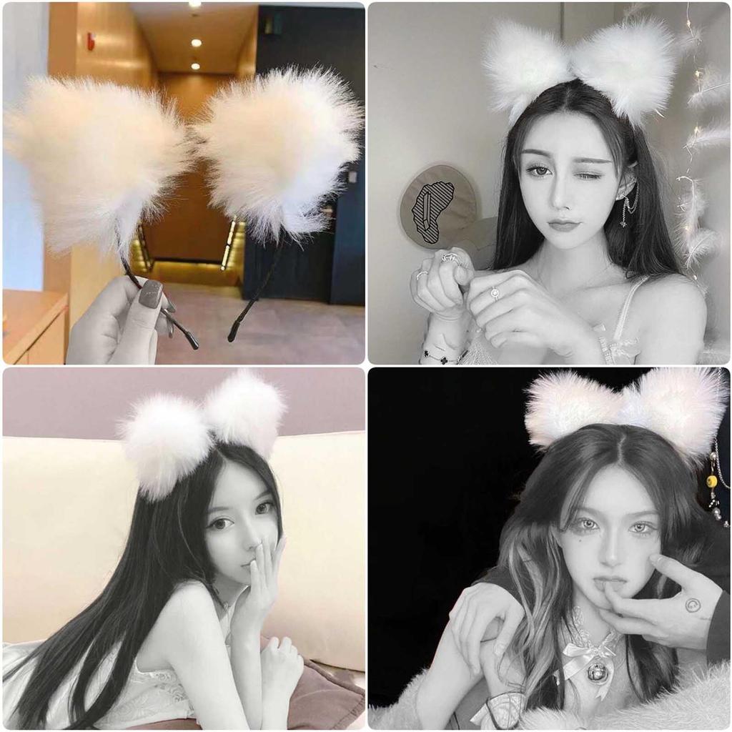 Товары для взрослых Alip Nipple Attack, анальный хвост, зажим для соска с колокольчиком, анальная пробка, кроличий хвост, косплей, кошачьи ушки, повязка на голову, чокер, для мужчин и женщин, комплект из 4 предметов, ошейник