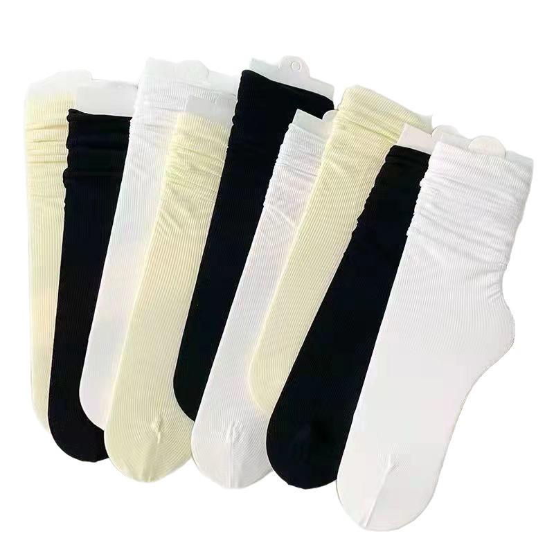 Новое поступление: 5 пар белых женских бесшовных коротких летних носков