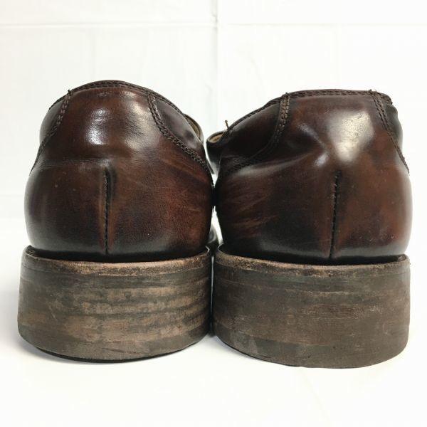 Винтажные туфли DAKS Wingtip для бизнеса коричневые размер 40.5 25.0-25.5 мужские(ИСПОЛЬЗОВАЛ)