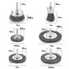 Cross-border Drill Wire Wheel Set With Handle For Polishing And Rust Removal Stainless Steel And Copper Wire Brush